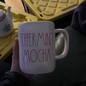 Peppermint Mocha with Red Interior Rae Dunn Mug